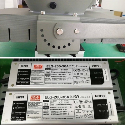 300W LED High Bay Light 6500K IP65 Aluminum Steel Black Housing 50000 Hours Lifespan