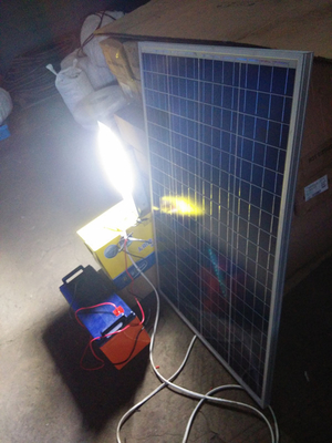 7m Double Arm Pole 80W 100W Solar Panel Street Light