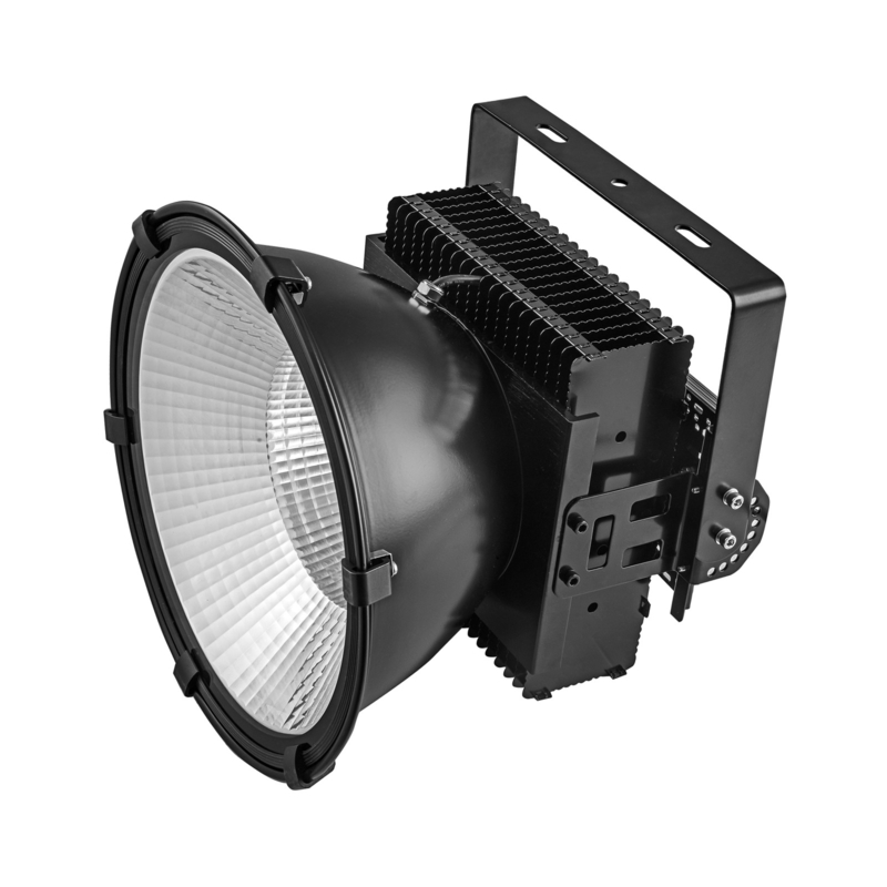 300W LED High Bay Light 6500K IP65 Aluminum Steel Black Housing 50000 Hours Lifespan